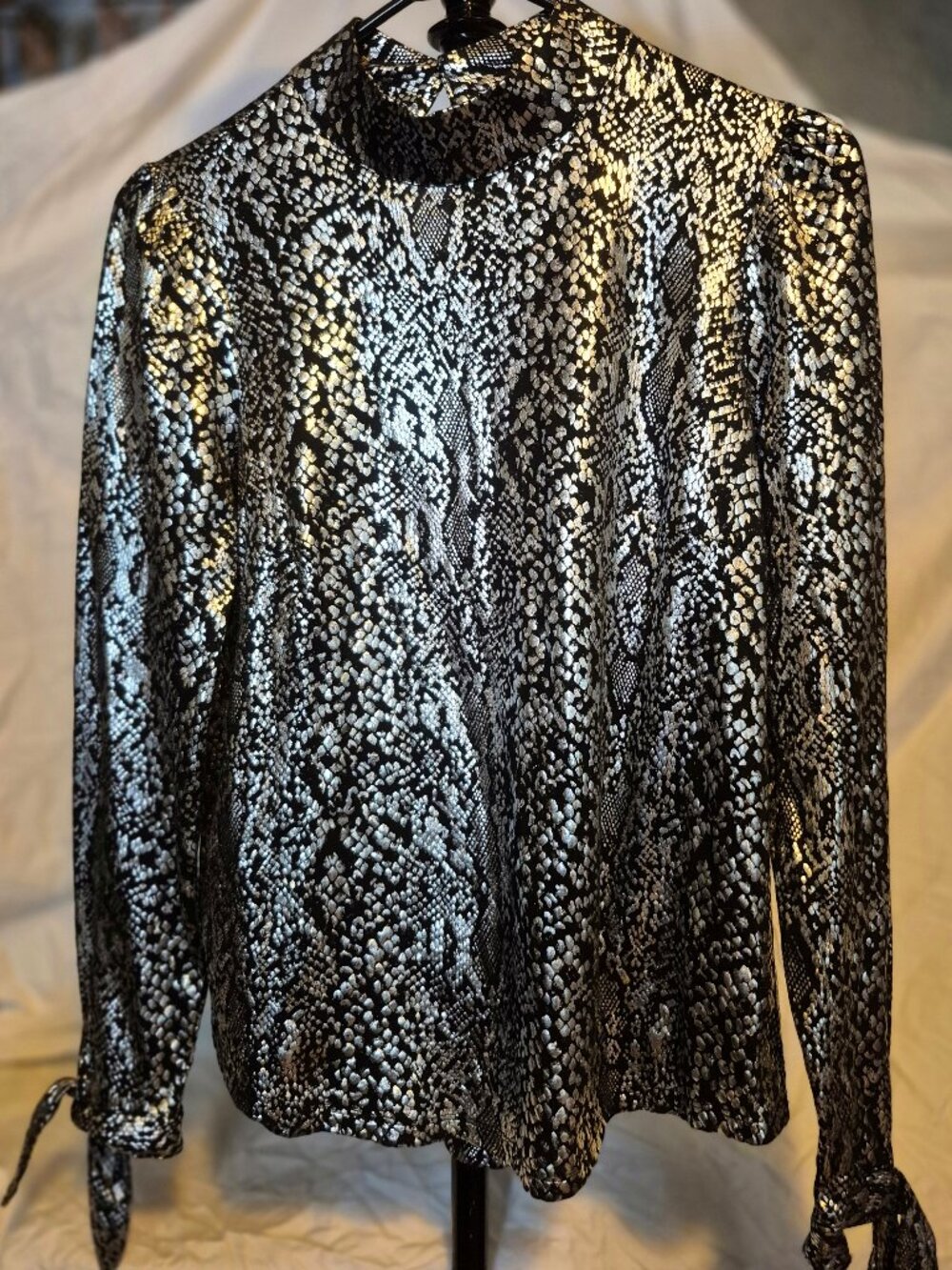 100% cotton Michael Kors Top. Small. Mock turtle neck.
